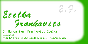 etelka frankovits business card